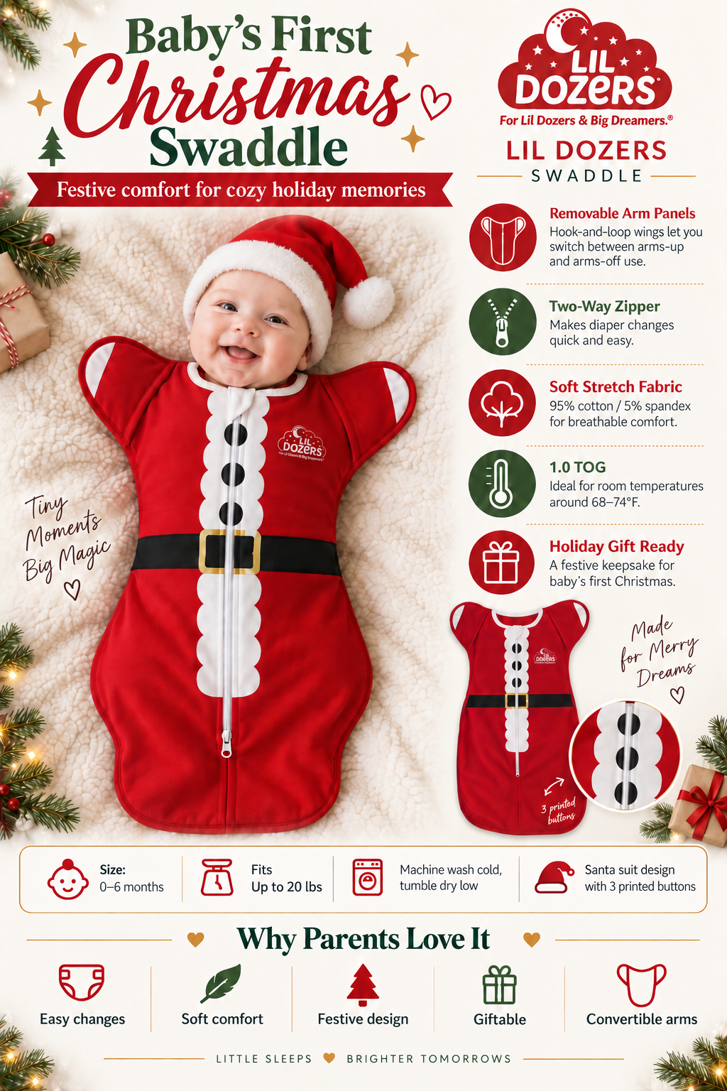 Baby’s First Christmas Swaddle